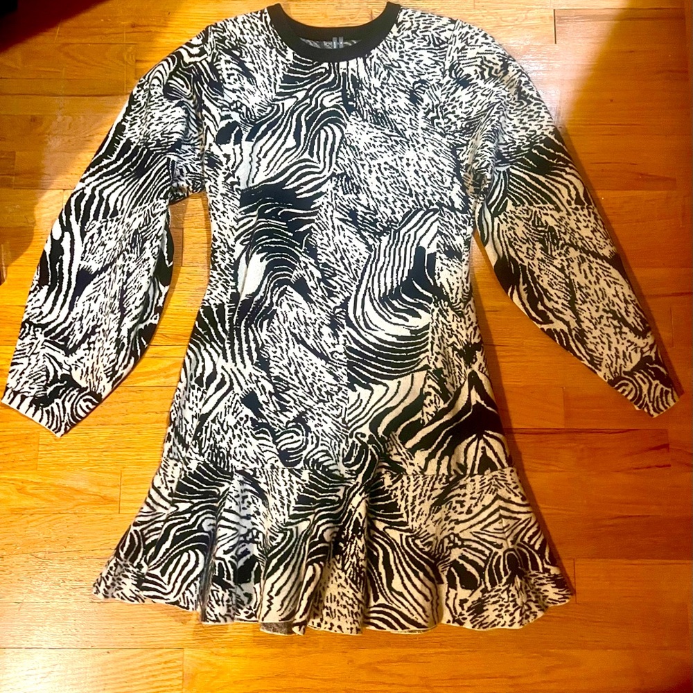 Anthropologie Ruffled Sweater Knit dress